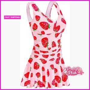 Plus Size One Piece Swimsuit with Tummy Control and Boy Shorts